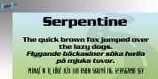 Serpentine font download