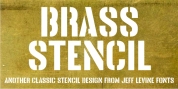 Brass Stencil JNL font download