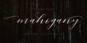 Mahogany Script font download