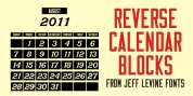 Reverse Calendar Blocks JNL font download