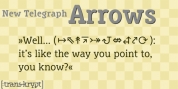 New Telegraph Arrows font download