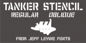 Tanker Stencil JNL font download