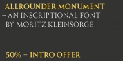 Allrounder Monument font download