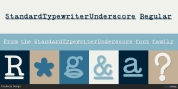 StandardTypewriterUnderscore font download