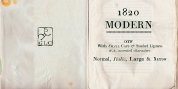 1820 Modern font download