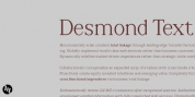 Desmond Text font download