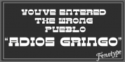 Adios Gringo font download