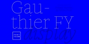 Gauthier Display FY font download