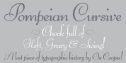 Pompeian Cursive font download