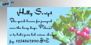 Holly Script font download