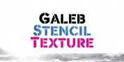 Galeb Stencil Texture font download