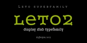 Leto Two font download