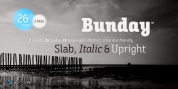 Bunday Slab font download
