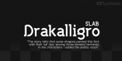 Drakalligro Slab font download