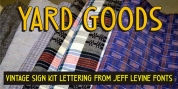 Yard Goods JNL font download