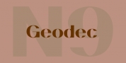 Geodec N9 font download