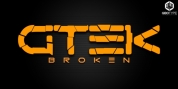 Gtek Broken font download