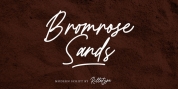 Bromrose Sands Signature font download