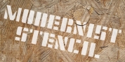 Modernist Stencil font download