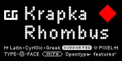 DR Krapka Rhombus font download