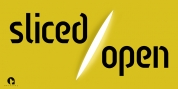 Sliced Open font download