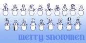 Merry Snowmen font download