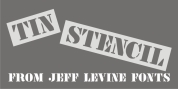 Tin Stencil JNL font download