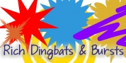 Rich Dingbats   Bursts font download