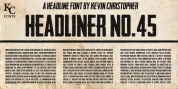 Headliner No. 45 font download