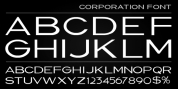 Corporation font download