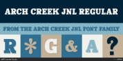 Arch Creek JNL font download