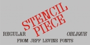 Stencil Piece JNL font download