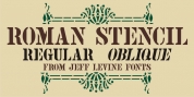 Roman Stencil JNL font download