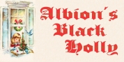 Albion's Black Holly font download