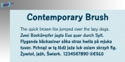 Contemporary Brush font download