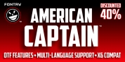 American Captain font download