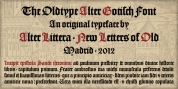 Alter Gotisch font download