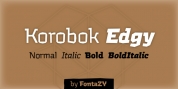 Korobok Edgy font download