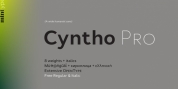 Cyntho Pro font download