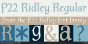 P22 Ridley font download