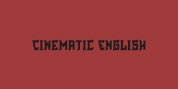 Cinematic English font download