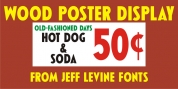 Wood Poster Display JNL font download