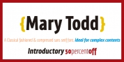 MaryTodd font download
