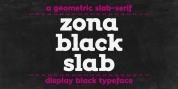 Zona Black Slab font download