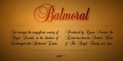 Balmoral font download