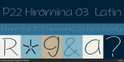 P22 Hiromina 03 font download
