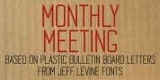 Monthly Meeting JNL font download