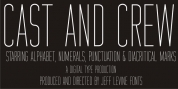 Cast And Crew JNL font download