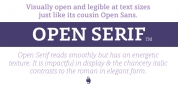 Open Serif font download