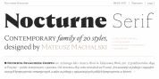 Nocturne Serif font download